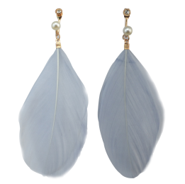 E-4072 2 Colors Bohemian Gold Earring Feather Tassel Chain Dangle Long Earrings for Women Jewelry