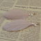 E-4072 2 Colors Bohemian Gold Earring Feather Tassel Chain Dangle Long Earrings for Women Jewelry