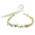 F-0405 * 2 Colors Silver Gold Fashion Bohemian Charm Crystal Rhinestone Pearl Wire Hairband for Women Jewelry