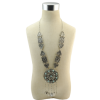 N-6765 4 Colors Bohemian Silver Fashion Necklaces Inlay Natural Turquoise Pendant Necklace Earrings Bracelet For Women Jewelry Set