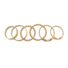 R-1437 Fashion Gold 6pcs/set 7pcs/set Vintage Joint Knuckle Nail Midi Ring Set Jewelry