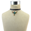 N-6794 3 Styles Bird Collar Leather Chain Statement Choker  Necklace Pendants
