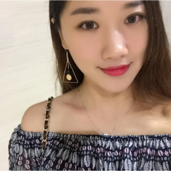 E-4105 3 Colors Korea Style Gold Plated Triangle Shape Dangle Drop Earrings