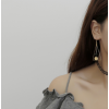 E-4105 3 Colors Korea Style Gold Plated Triangle Shape Dangle Drop Earrings