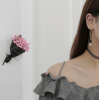E-4105 3 Colors Korea Style Gold Plated Triangle Shape Dangle Drop Earrings