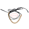 N-6816 New Fashion Bohemian Vintage Gold Statement Necklace Carved Hollow Out Flower Turkish Double Chain Choker Necklaces Women Jewelry