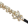 N-6825 New Fashion Bohemian Vintage Gold Rhinestone Statement Necklace Carved Hollow Out Flower Turkish Double Chain Choker Necklaces Women Jewelry