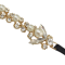 N-6825 New Fashion Bohemian Vintage Gold Rhinestone Statement Necklace Carved Hollow Out Flower Turkish Double Chain Choker Necklaces Women Jewelry