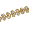 N-6825 New Fashion Bohemian Vintage Gold Rhinestone Statement Necklace Carved Hollow Out Flower Turkish Double Chain Choker Necklaces Women Jewelry