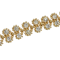N-6825 New Fashion Bohemian Vintage Gold Rhinestone Statement Necklace Carved Hollow Out Flower Turkish Double Chain Choker Necklaces Women Jewelry