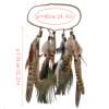 F-0411 Fashion Handmade Ethnic Gypsy Rope Brown Feather Hairbands Women Boho  Hairband Hair Accessory
