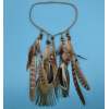 F-0411 Fashion Handmade Ethnic Gypsy Rope Brown Feather Hairbands Women Boho  Hairband Hair Accessory