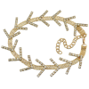 N-6847 Fashion Gold Silver Plated Choker Inlay Crystal Rhinestone Necklaces for Women Jewelry