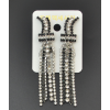 E-4127 Fashion Vintage Silver Plated Hook Turquoise Bead Chain Earring for Women Jewelry