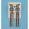 E-4127 Fashion Vintage Silver Plated Hook Turquoise Bead Chain Earring for Women Jewelry