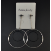 E-4133 New Fashion Gold Silver Color Circle Round Drop Earrings Statement Earring Party Jewelry