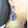 E-4145 4 Colors Fashion Trendy Women Italina Style Silver Plated Full Rhinestone crystal  Drop Dangle Earrings