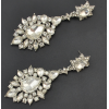 E-4145 4 Colors Fashion Trendy Women Italina Style Silver Plated Full Rhinestone crystal  Drop Dangle Earrings