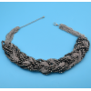 New  Fashion Multilayer Chains Beads Handmand Craft Knit Choker Necklace N-1877