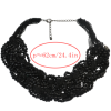 New  Fashion Multilayer Chains Beads Handmand Craft Knit Choker Necklace N-1877