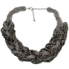 New  Fashion Multilayer Chains Beads Handmand Craft Knit Choker Necklace N-1877