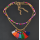 N-6870 2 Styles New Bohemian Gold Silver Colorful Chain Choker Necklaces Tassel Women Jewelry