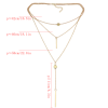 N-6867 Women Fashionable Gold Necklace Summer Choker 1 Color Pendant