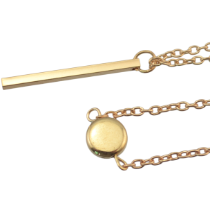 N-6867 Women Fashionable Gold Necklace Summer Choker 1 Color Pendant