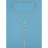 N-6867 Women Fashionable Gold Necklace Summer Choker 1 Color Pendant