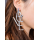 E-4159 2 Color New Fashion Gold Silber Drop Earrings Statement Earring Party Jewelry