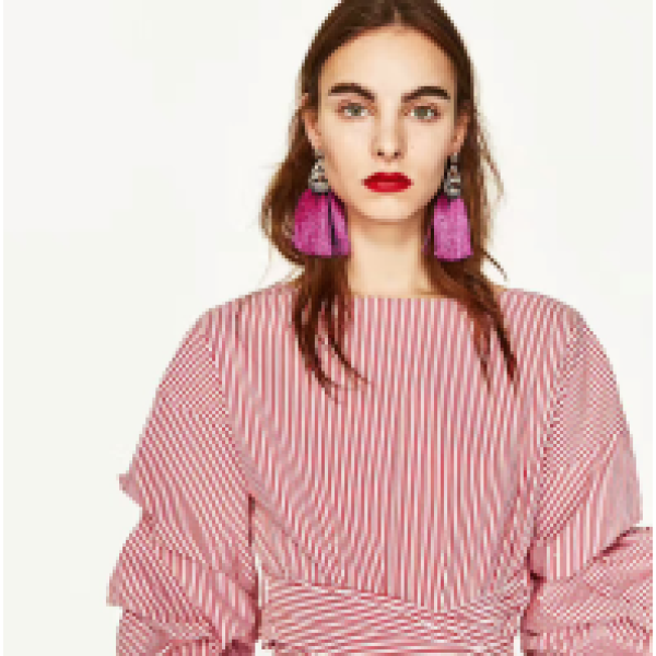 E-4173 3 Colors Bohemian Vintage Silver Tassel Earring Chain Dangle Long Earrings for Women Jewelry