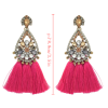 E-4173 3 Colors Bohemian Vintage Silver Tassel Earring Chain Dangle Long Earrings for Women Jewelry