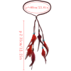 F-0445 Bohemian Handmade Feather Headbands Festival Hippie Headdress Red Hair Accessories Fashion Jewelry