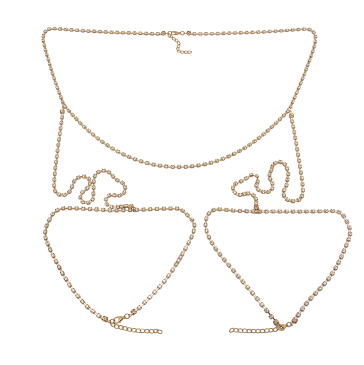 N-6897 New Fashion Bohemian Sexy Gold Bikini Belly Chain Body Chain Women Summer Beach Jewelry