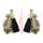 E-4206 Fashion Black Feather Long Tassel Charm Drop Stud Earring for Women Jewelry