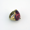 R-0611 Red Rhinestone Retro Rings for Vintage Women Bohemian Party Jewelry
