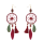 E-4093 Fashion Boho Long Feather Drop Earrings Gold Plated Thread Tassel Party Earring Birthday Gift