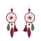 E-4093 Fashion Boho Long Feather Drop Earrings Gold Plated Thread Tassel Party Earring Birthday Gift