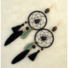 E-4093 Fashion Boho Long Feather Drop Earrings Gold Plated Thread Tassel Party Earring Birthday Gift