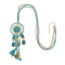 N-6909 5 Colors Bohemian Fashion Gold Plated Chain  Beads Rhinestone Tassel Necklace For Women Jewelry Summwe