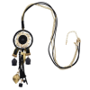 N-6909 5 Colors Bohemian Fashion Gold Plated Chain  Beads Rhinestone Tassel Necklace For Women Jewelry Summwe