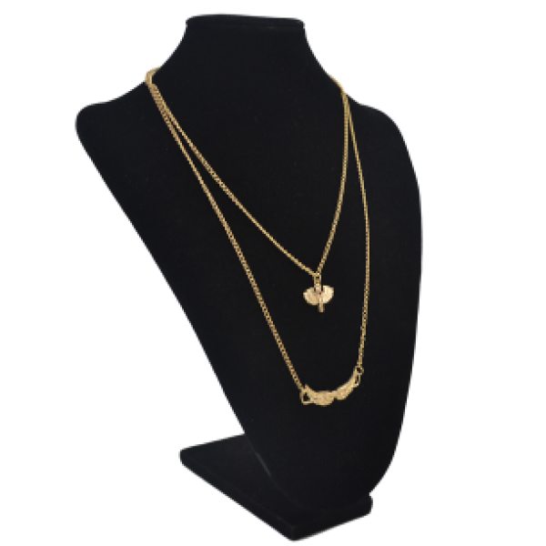 N-5531 Boho Vintage Gold Chains Necklace Wings Anchor Hand Shape Pendants & Necklaces