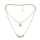 N-5531 Boho Vintage Gold Chains Necklace Wings Anchor Hand Shape Pendants & Necklaces