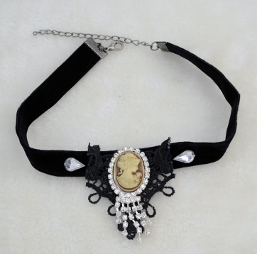 N-1579 Boho Vintage Choker Necklace Jewelry Rhinestone Pendants & Necklaces