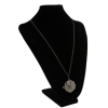 N-6113 Fashion Bronze Chain Mirror Drop Pendant Necklaces for Women Jewelry
