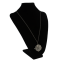 N-6113 Fashion Bronze Chain Mirror Drop Pendant Necklaces for Women Jewelry