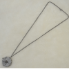 N-6113 Fashion Bronze Chain Mirror Drop Pendant Necklaces for Women Jewelry