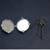 N-6113 Fashion Bronze Chain Mirror Drop Pendant Necklaces for Women Jewelry