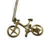 N-2316 Fashion Bike Shape Bronze Drop Dangle Chain Necklace for Women Gift