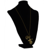 N-2316 Fashion Bike Shape Bronze Drop Dangle Chain Necklace for Women Gift